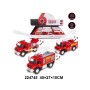 Camión de bomberos de dos puertas con luz y música 12 piezas / caja tamañ:1:38