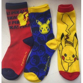 pokemon pack 3 calcetines...