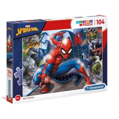 Spiderman  Puzzle Supercolor 104 Piezas