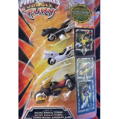 Bandai 30040 Power Rangers Jungle Fury - Set C Micro Animal ZORDS