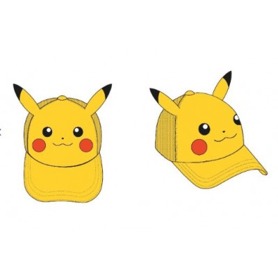 Pikachu Pokemon Gorra 3D T.54-56