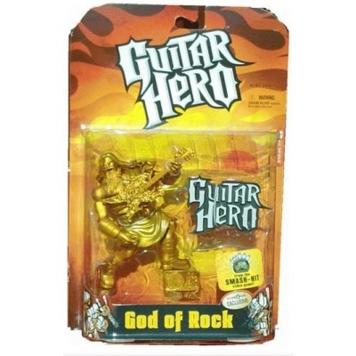 FIGURA GUITAR HERO GOD OF ROCK DORADO / FIGURA ARTICULADA EN BLISTER