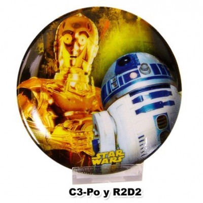 R2-D2 Y C3-PO EN PLATITO DECORACION STAR WAR
